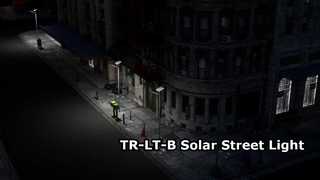 TR-LT-B Straatlantaarn op zonne-energie voor alle weersomstandigheden, met oplaadindicator en waterdichte schakelaar