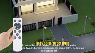 TR-TS Geen bedrading nodig! Zonne-straatverlichting met hoge helderheid