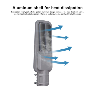High-Brightness Mains-Powered LED Street Light, Aluminum Alloy Body, IP65 Waterproof, Branded LED Chips, Auto On/Off at Night, Ideal for Urban Roads, Parks, Communities, and More Lighting Applications