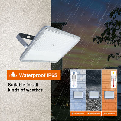 KCD Gray SMD5050 Explosion Proof Motion Detection Outdoor LED Flood Light with 50000 Lumens for Garage and Garden