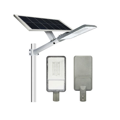Integrated All In One 70W Solar Powered LED Street Lights Outdoor With Lithium Battery 6500K